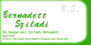bernadett sziladi business card